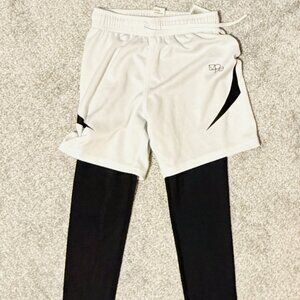 H&M Move Boys Performance Shorts W/ Attached Leggings, Size 5T/6- Like New!